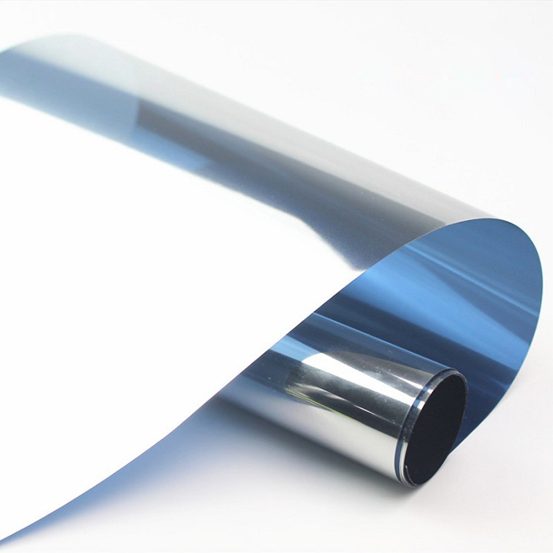 China blue silver self adhesive metallized pet film Manufacturers and  Suppliers