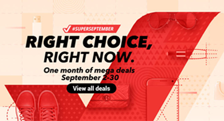 Now Is SUPERSEPTEMBER Sales Promotion!